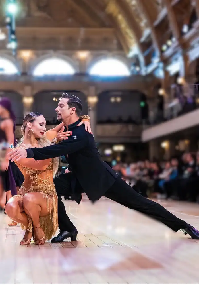 couple doing latin dance